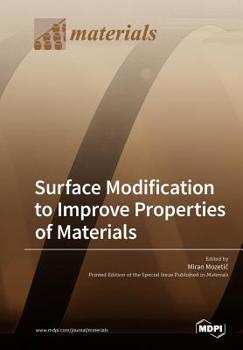 Paperback Surface Modification to Improve Properties of Materials Book