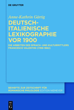 Hardcover Deutsch-italienische Lexikographie vor 1900 [German] Book