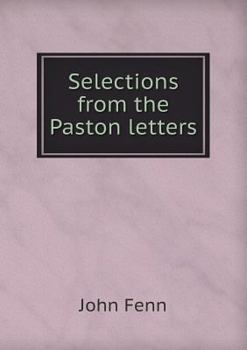 Paperback Selections from the Paston Letters Book