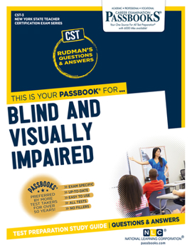 Paperback Blind and Visually Impaired (Cst-3): Passbooks Study Guide Volume 3 Book