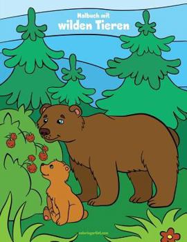 Paperback Malbuch mit wilden Tieren 1, 2 & 3 [German] Book