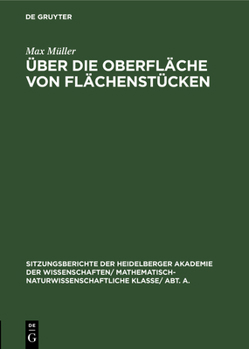 Hardcover Über Die Oberfläche Von Flächenstücken [German] Book