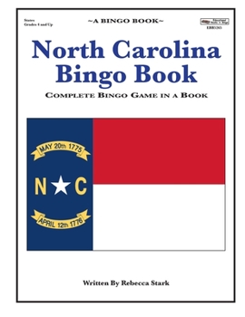 Paperback North Carolina Bingo Book: Complete Bingo Game In A Book