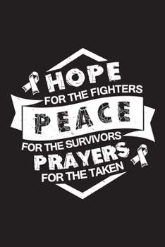 Hope Peace Prayers: Lung Cancer Journal Notebook (6x9), Lung Cancer Books, Lung Cancer Gifts, Lung Cancer Awareness