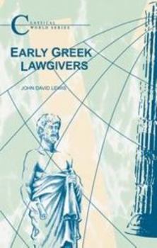 Paperback Early Greek Lawgivers Book