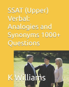 Paperback SSAT (Upper) Verbal: Analogies and Synonyms -1000+ Questions Book