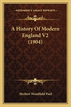 Paperback A History Of Modern England V2 (1904) Book