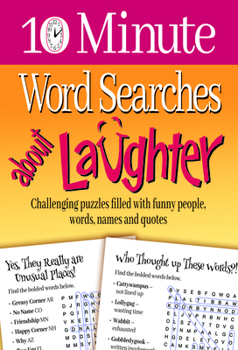 Paperback 10 Minute Word Searches about Laughter Book