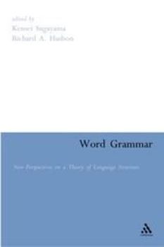 Paperback Word Grammar: Perspectives on a Theory of Language Structure Book
