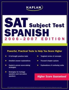 Paperback Kaplan SAT Subject Test: Spanish Book