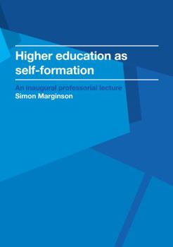 Paperback Higher Education as Self-Formation Book