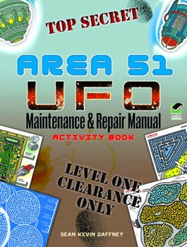 Paperback Area 51 UFO Maintenance and Repair Manual Activity Book