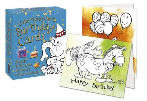 Cards Color Your Own Birthday Cards Book