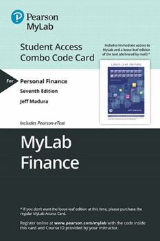 Mylab Finance with Pearson Etext -- Combo Access Card -- For Personal Finance [With Access Code]