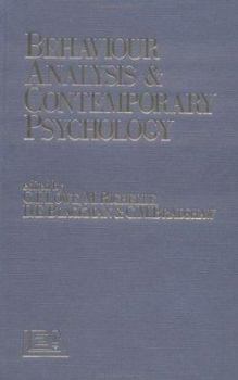 Hardcover Behaviour Analysis and Contemporar Book