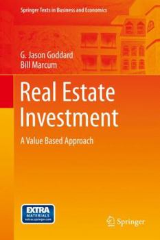 Hardcover Real Estate Investment: A Value Based Approach Book