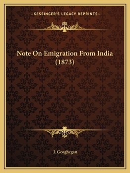 Note On Emigration From India