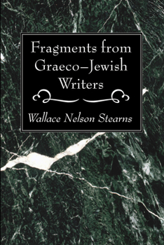 Paperback Fragments from Graeco-Jewish Writers Book