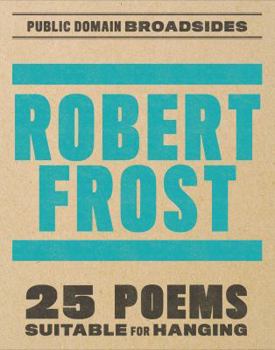 Paperback Robert Frost Broadsides Book