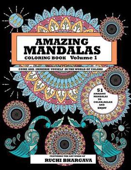 Paperback Amazing Mandalas: Amazing Mandalas Coloring Book Volume 1 Book