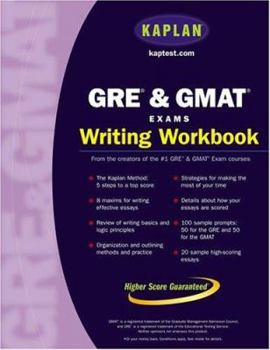 Paperback Kaplan GRE & GMAT Exams Writing Workbook Book