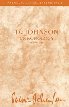 Paperback A Dr Johnson Chronology Book