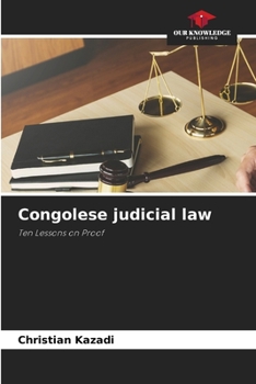 Paperback Congolese judicial law Book