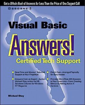 Paperback Visual Basic Answers! Certified Tech Support Book