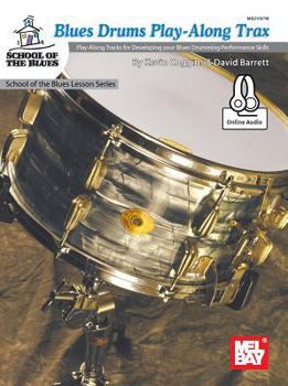 Paperback Blues Drums Play-Along Trax Book