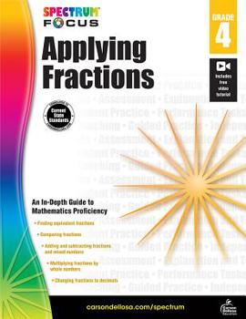 Paperback Spectrum Applying Fractions, Grade 4 Book