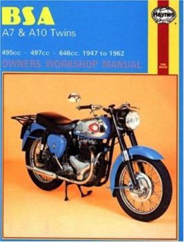 Paperback BSA A7 and A10 Twins Owners Workshop Manual, No. 121: '47-'62 Book
