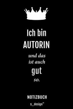 Notizbuch für Autoren / Autor / Autorin: Originelle Geschenk-Idee [120 Seiten liniertes blanko Papier] (German Edition)