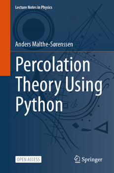 Paperback Percolation Theory Using Python Book