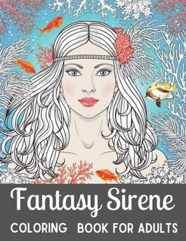 Fantasy Mermaid coloring book for Adults: Fantasy Mermaid coloring book Birthday gift lover an adult Beautiful Fantasy Mermaid kid coloring book ... Adult book for women girl’s Fantasy Mermaid