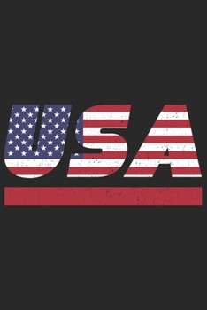 USA: USA Notizbuch mit blanko 120 Seiten in weiß. Notizheft mit der vereinigten Staaten von Amerika Flagge (German Edition)
