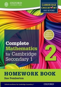 Paperback Complete Mathematics for Cambridge Secondary 1 Homework Book 2 (Pack of 15): For Cambridge Checkpoint and Beyond Book