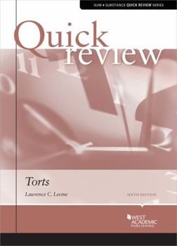 Paperback Quick Review of Torts (Quick Reviews) Book