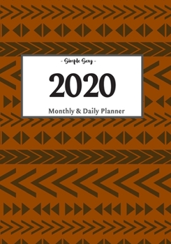 Paperback 2020 Planner Daily and Monthly: On-The-Go Planner - Jan 1, 2020 to Dec 31, 2020: Daily & Monthly Planner + Calendar Views - Productivity Planner Book