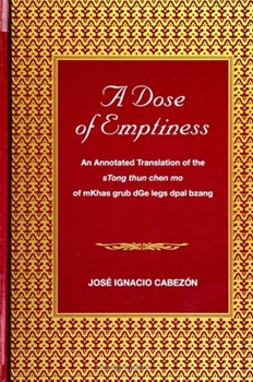 Paperback A Dose of Emptiness: An Annotated Translation of the sTong thun chen mo of mKhas grub dGe legs dpal bzang Book