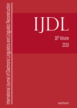 Paperback International Journal of Diachronic Linguistics and Linguistic Reconstruction Book