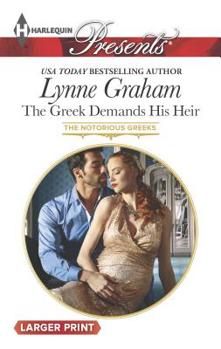Mass Market Paperback The Greek Demands His Heir [Large Print] Book