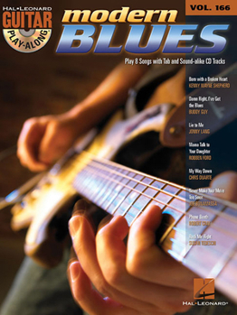 Paperback Modern Blues: Guitar Play-Along Volume 166 Book