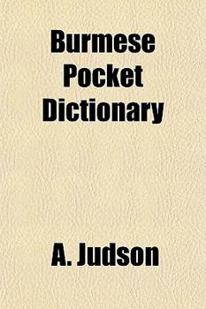 Paperback Burmese Pocket Dictionary Book