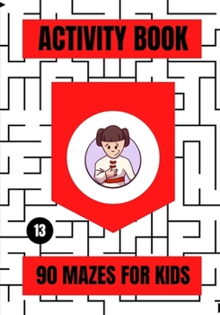 Paperback Activity Book: 90 Mazes for Kids Book