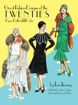 Paperback Great Fashion Designs of the Twenties Paper Dolls Book