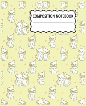 Paperback Composition Notebook: Cute Cat Couple Themed Wide Ruled Composition Notebook For All Cat Lovers Book