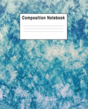 Paperback Composition Notebook: Iced Blue Art Book