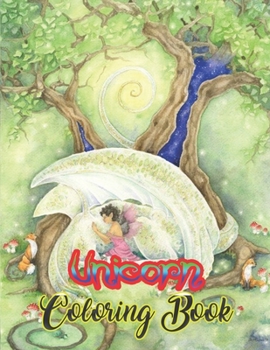 Unicorn Coloring Book: An Adult Coloring Book with Magical Animals, Cute Princesses, and Fantasy Scenes for Relaxation