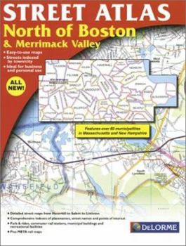 Paperback North of Boston & Merrimack Valley Street Atlas Book