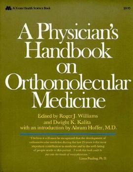 Paperback A Physician's Handbook on Orthomolecular Medicine Book